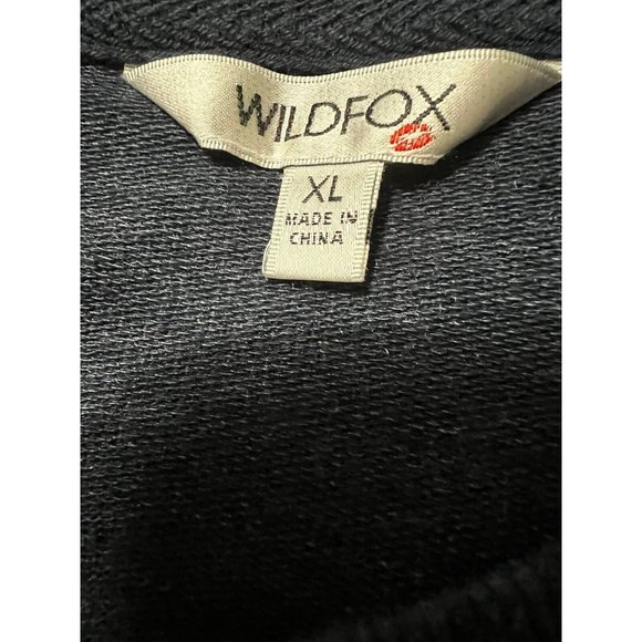 Wildfox Women's Navy Good Vibes Long Sleeve Knit Sweatshirt Size XL Exce… - Picture 5 of 7